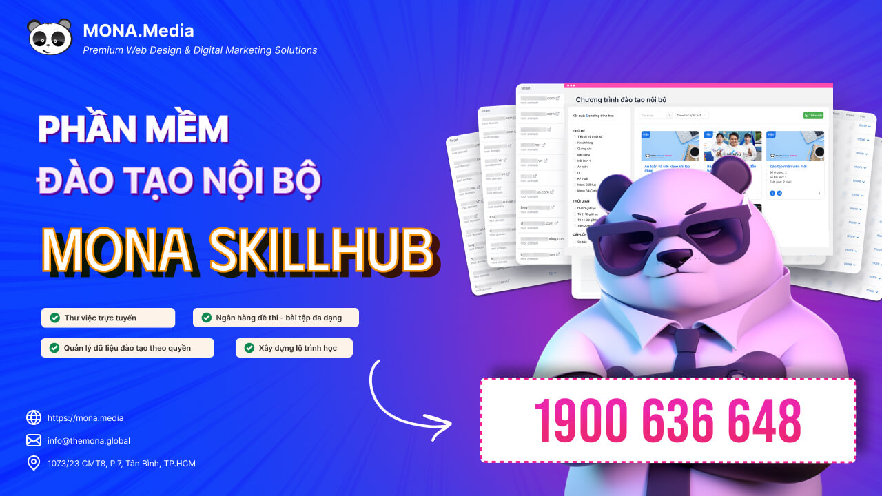 Phần mềm đào tạo nội bộ MONA SkillHub